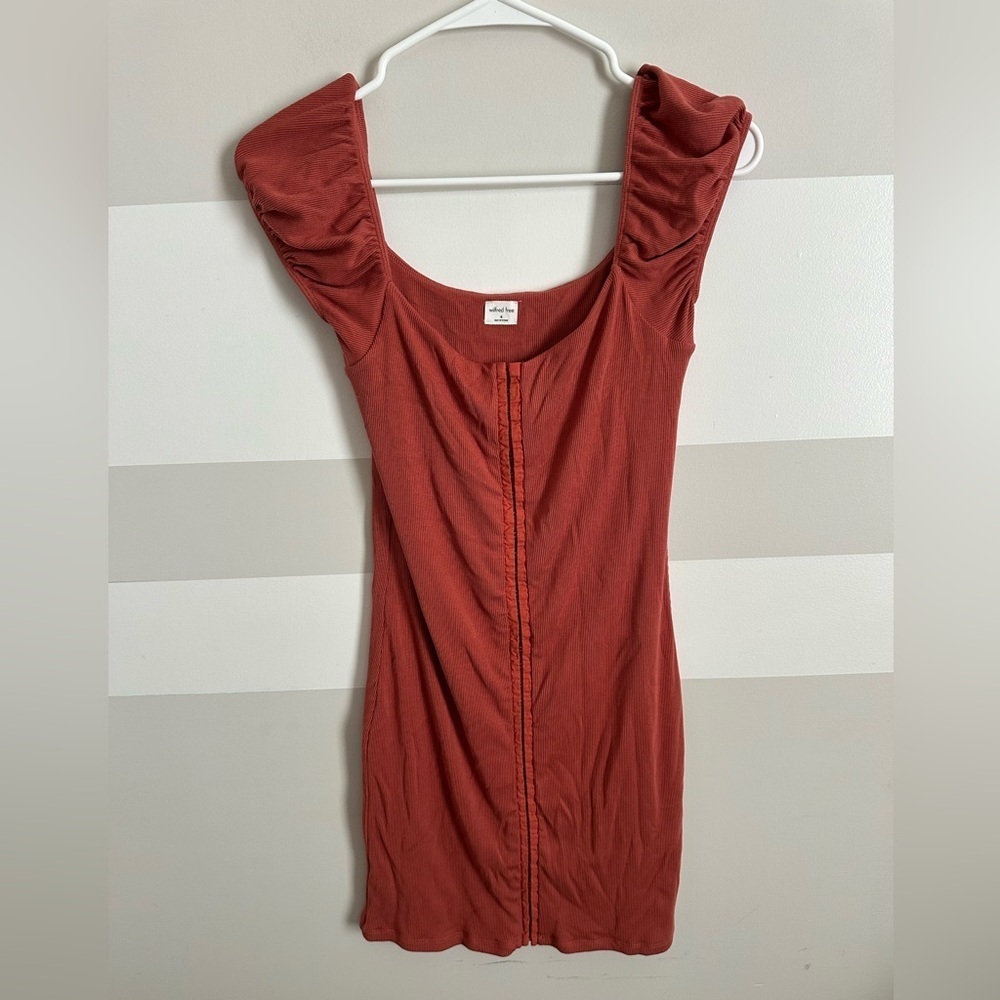 Aritzia Rust Mini Dress - Picture 4 of 5